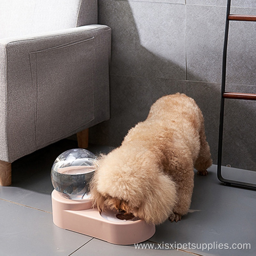 Cat double bowl pet automatic drinking water dispenser